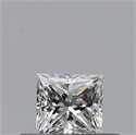 Natural Diamond 0.24 Carats, Princess with  Cut, G Color, VVS1 Clarity and Certified by GIA