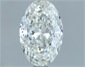 Natural Diamond 1.01 Carats, Oval with  Cut, G Color, SI1 Clarity and Certified by IGI