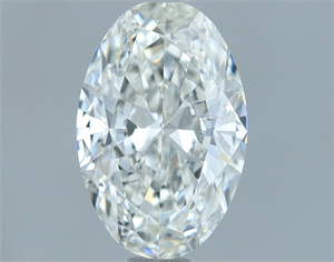 Picture of Natural Diamond 1.01 Carats, Oval with  Cut, G Color, SI1 Clarity and Certified by IGI