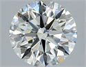 Natural Diamond 2.09 Carats, Round with Excellent Cut, H Color, VS1 Clarity and Certified by GIA