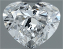 Natural Diamond 0.60 Carats, Heart with  Cut, D Color, SI1 Clarity and Certified by GIA