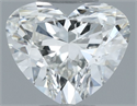 Natural Diamond 0.30 Carats, Heart with  Cut, H Color, VVS1 Clarity and Certified by GIA