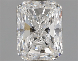 Picture of Natural Diamond 0.56 Carats, Radiant with  Cut, F Color, VS1 Clarity and Certified by GIA