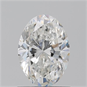Natural Diamond 1.01 Carats, Oval with  Cut, G Color, SI2 Clarity and Certified by GIA