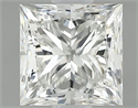 Natural Diamond 0.90 Carats, Princess with  Cut, J Color, VS2 Clarity and Certified by GIA