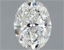 Natural Diamond 1.00 Carats, Oval with  Cut, F Color, VVS1 Clarity and Certified by GIA