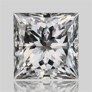 Foto Diamante Natural 1.70 quilates, Princesa , Color H, claridad VS1 y certificado GIA de