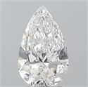 Natural Diamond 2.01 Carats, Pear with  Cut, D Color, VVS1 Clarity and Certified by GIA
