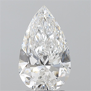 Picture of Natural Diamond 2.01 Carats, Pear with  Cut, D Color, VVS1 Clarity and Certified by GIA