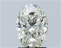 Natural Diamond 1.50 Carats, Oval with  Cut, J Color, SI1 Clarity and Certified by GIA