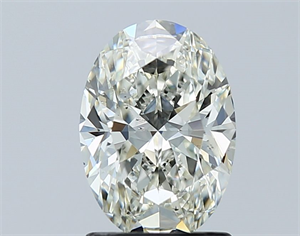 Picture of Natural Diamond 1.50 Carats, Oval with  Cut, J Color, SI1 Clarity and Certified by GIA