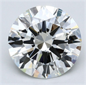Diamante Natural 3.34 quilates, Redondo , Color J, claridad VS2 y certificado GIA