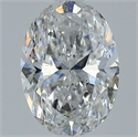 Natural Diamond 1.20 Carats, Oval with  Cut, E Color, SI2 Clarity and Certified by GIA