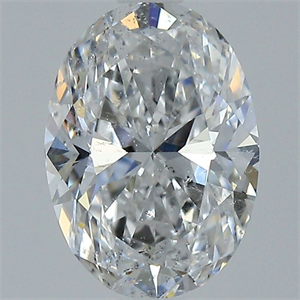 Picture of Natural Diamond 1.20 Carats, Oval with  Cut, E Color, SI2 Clarity and Certified by GIA