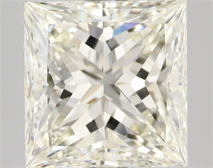 Picture of Natural Diamond 3.02 Carats, Princess with  Cut, K Color, VVS2 Clarity and Certified by IGI