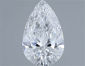 Picture of Natural Diamond 0.50 Carats, Pear with  Cut, D Color, SI1 Clarity and Certified by GIA