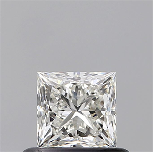 Picture of Natural Diamond 0.51 Carats, Princess with  Cut, I Color, VVS1 Clarity and Certified by GIA