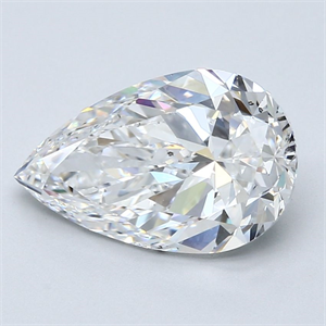 Foto Diamante Natural 3.51 quilates, De pera , Color E, claridad SI1 y certificado GIA de