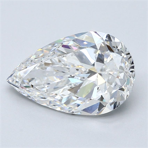 Foto Diamante Natural 3.51 quilates, De pera , Color E, claridad SI1 y certificado GIA de