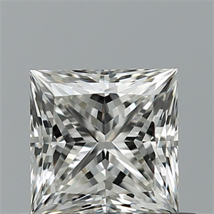 Picture of Natural Diamond 0.73 Carats, Princess with  Cut, G Color, IF Clarity and Certified by IGI