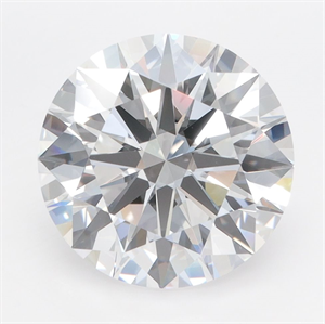 Picture of Lab Grown Diamond 4.34 Carats, Round with Ideal Cut, D Color, IF Clarity and Certified by IGI