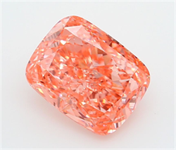 Picture of Lab Grown Diamond 3.10 Carats, CUSHION MODIFIED with  Cut, Fancy Vivid Pink Color, VVS2 Clarity and Certified by IGI