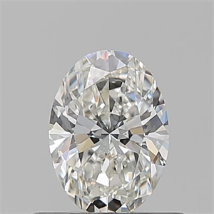Picture of Natural Diamond 0.52 Carats, Oval with  Cut, H Color, VVS1 Clarity and Certified by GIA