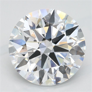 Picture of Lab Grown Diamond 2.23 Carats, Round with Excellent Cut, D Color, IF Clarity and Certified by GIA