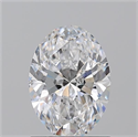 Natural Diamond 1.22 Carats, Oval with  Cut, F Color, SI2 Clarity and Certified by GIA