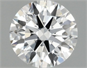 Lab Grown Diamond 1.02 Carats, Round with Ideal Cut, D Color, VS1 Clarity and Certified by IGI