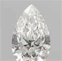 Natural Diamond 0.10 Carats, Pear with  Cut, G Color, VVS1 Clarity and Certified by IGI