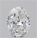 Natural Diamond 1.01 Carats, Oval with  Cut, F Color, VS2 Clarity and Certified by GIA