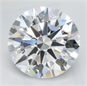 Lab Grown Diamond 2.52 Carats, Round with Ideal Cut, D Color, IF Clarity and Certified by IGI