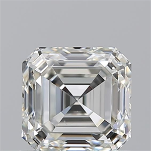 Picture of Natural Diamond 0.90 Carats, Asscher with  Cut, I Color, VS1 Clarity and Certified by GIA