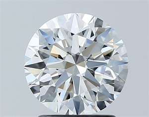Picture of Natural Diamond 1.70 Carats, Round with Excellent Cut, F Color, VVS2 Clarity and Certified by GIA