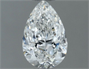 Natural Diamond 0.50 Carats, Pear with  Cut, G Color, VS1 Clarity and Certified by GIA