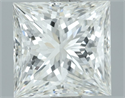 Diamante Natural 1.72 quilates, Princesa , Color H, claridad VVS2 y certificado IGI