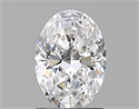 Natural Diamond 1.30 Carats, Oval with  Cut, D Color, VS2 Clarity and Certified by GIA