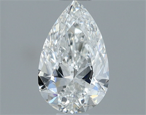 Picture of Natural Diamond 0.50 Carats, Pear with  Cut, F Color, SI1 Clarity and Certified by GIA