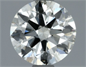 Natural Diamond 1.50 Carats, Round with Excellent Cut, K Color, SI1 Clarity and Certified by IGI