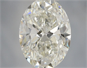 Natural Diamond 0.70 Carats, Oval with  Cut, I Color, VVS1 Clarity and Certified by GIA