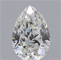 Natural Diamond 0.50 Carats, Pear with  Cut, F Color, VVS2 Clarity and Certified by IGI