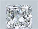 Natural Diamond 1.02 Carats, Princess with  Cut, G Color, VVS2 Clarity and Certified by GIA