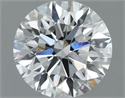 Natural Diamond 0.81 Carats, Round with Excellent Cut, F Color, VVS1 Clarity and Certified by IGI