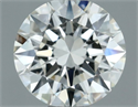 Natural Diamond 0.50 Carats, Round with Excellent Cut, H Color, VVS2 Clarity and Certified by IGI