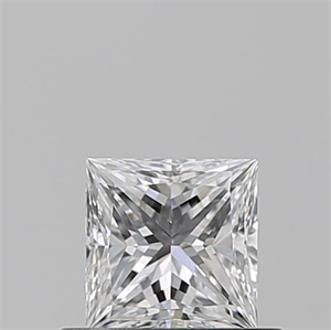 Picture of Natural Diamond 0.50 Carats, Princess with  Cut, E Color, VS1 Clarity and Certified by GIA