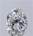 Natural Diamond 0.40 Carats, Oval with  Cut, F Color, VS1 Clarity and Certified by GIA