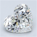Natural Diamond 3.01 Carats, Heart with  Cut, G Color, VS2 Clarity and Certified by GIA
