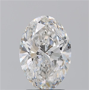 Picture of Natural Diamond 2.50 Carats, Oval with  Cut, G Color, SI2 Clarity and Certified by GIA