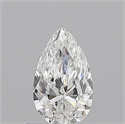 Diamante Natural 0.52 quilates, De pera , Color F, claridad IF y certificado GIA